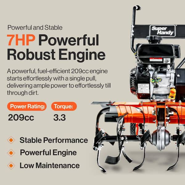 14 in. 7HP Front Tine Gas Tiller