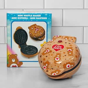 Uncanny Brands Brown Care Bears 'Tenderheart' American Mini Waffle Maker