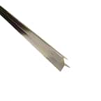 Novocanto Flecha Bright Silver 1/2 in. x 98-1/2 in. Aluminum Tile Edging Trim
