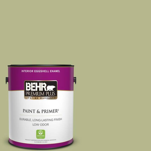 BEHR PREMIUM PLUS 1 gal. Home Decorators Collection #HDC-SP14-1 Secret Glade Eggshell Enamel Low Odor Interior Paint & Primer