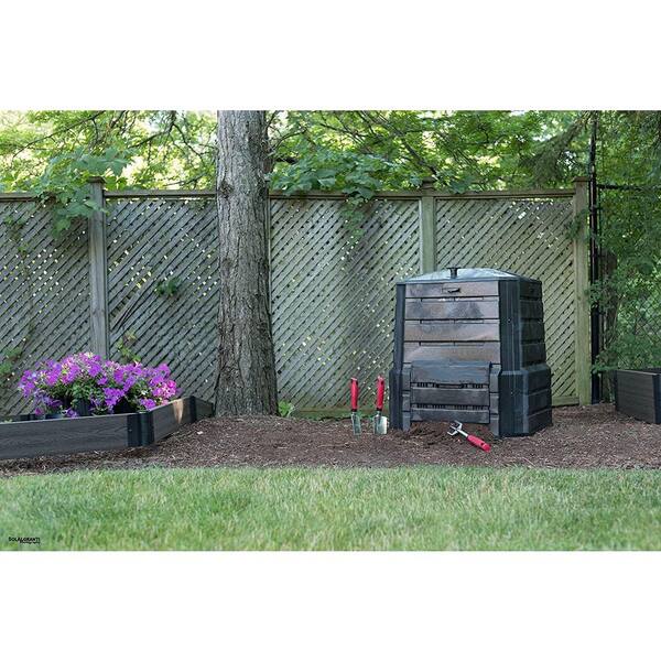  Outsunny Garden Compost Bin 80 Gallon Outdoor Large Capacity  Composter Fast Create Fertile Soil Aerating Box, Easy Assembly, Yellow :  Patio, Lawn & Garden