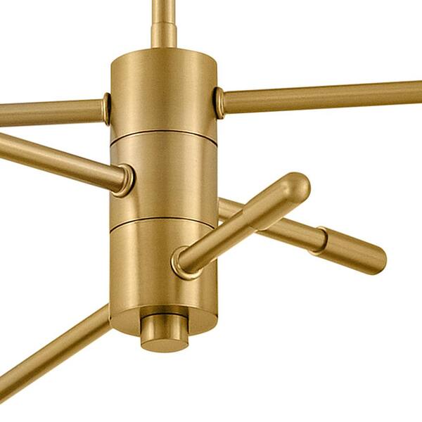 LARK - Birdie 3-Light Lacquered Brass Tier Chandelier