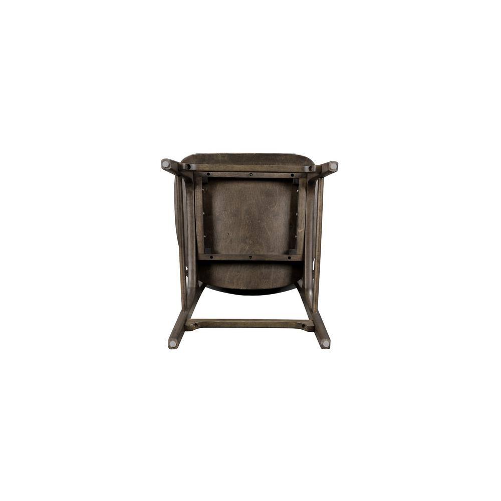 Solvang Carbonite Finish Wood Counter Height Barstool