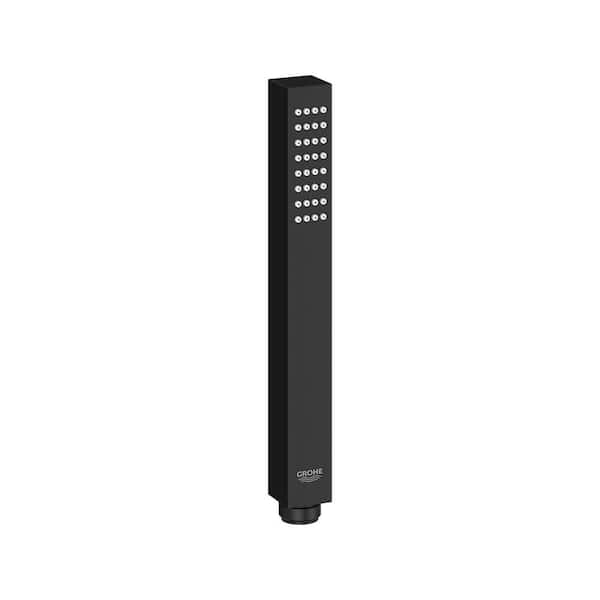 GROHE Euphoria Cube plus 1-Spray Setting Wall Mount Handheld Shower Head 1.75 GPM in Matte Black