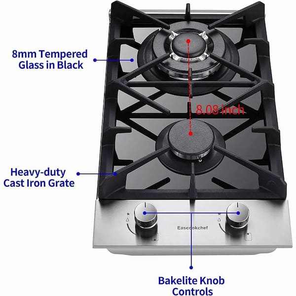 Aoibox 12 in. 2 combustion chamber stainless steel embedded