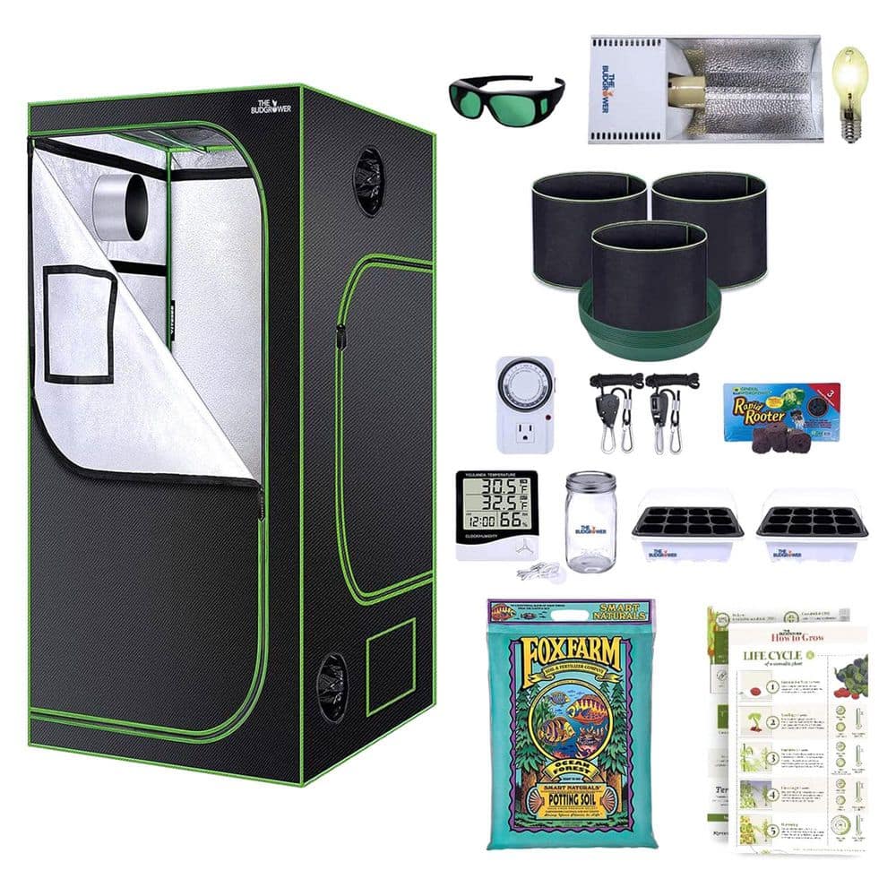 Miumaeov Grow Tent Kit, Complete Dimmable Full Specturm Grow Tent