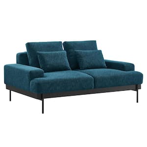Proximity Upholstered Fabric Loveseat in Azure