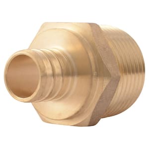 3/4 in. PEX Barb x 1 in. MIP Brass Reducing Adapter Fitting
