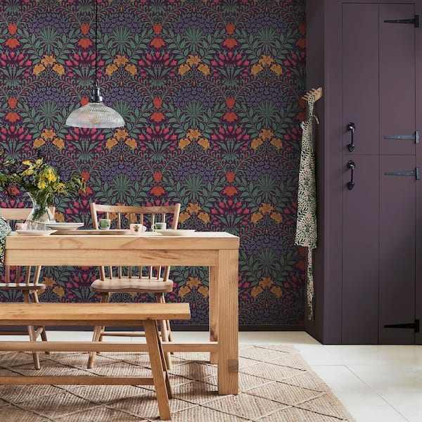 William Morris at Home Garden Dewberry Wallpaper