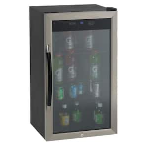 18 .75 in. 10-Bottle Wine and 70-Can Beverage Cooler in Black