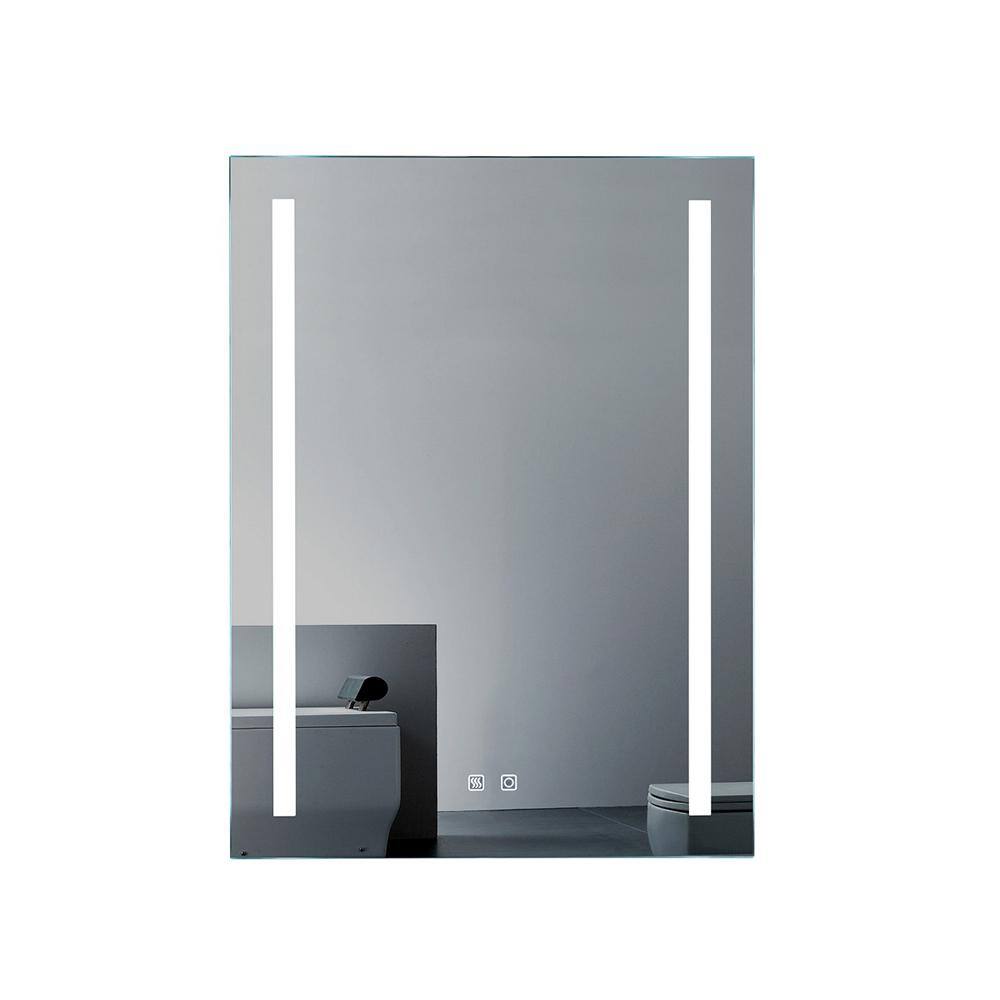 24 in. W x 32 in. H Rectangular Aluminum Framed Wall Mounted LED Bathroom V