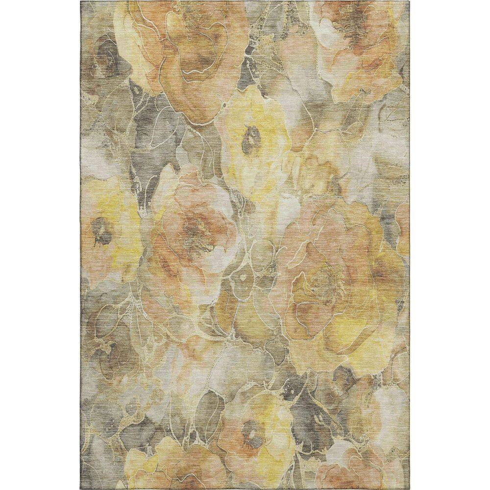 Mayfield Premium Machine Washable Abstract AMF1859 Gold 8 ft. x 10 ft. Area Rug price history on PriceWatchPro