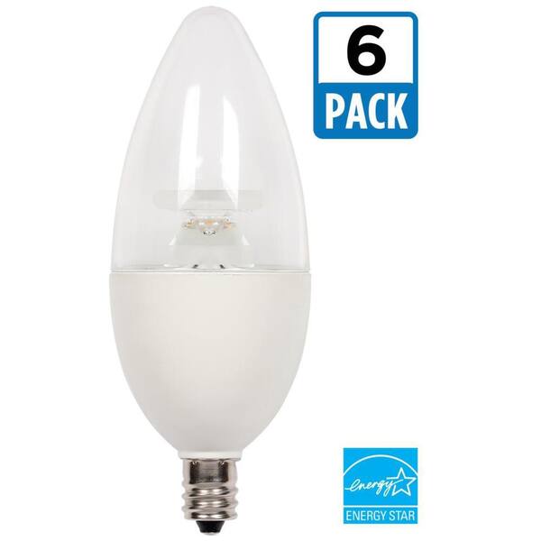 Westinghouse 60W Equivalent Warm White B13 Dimmable LED Light Bulb (6-Pack)