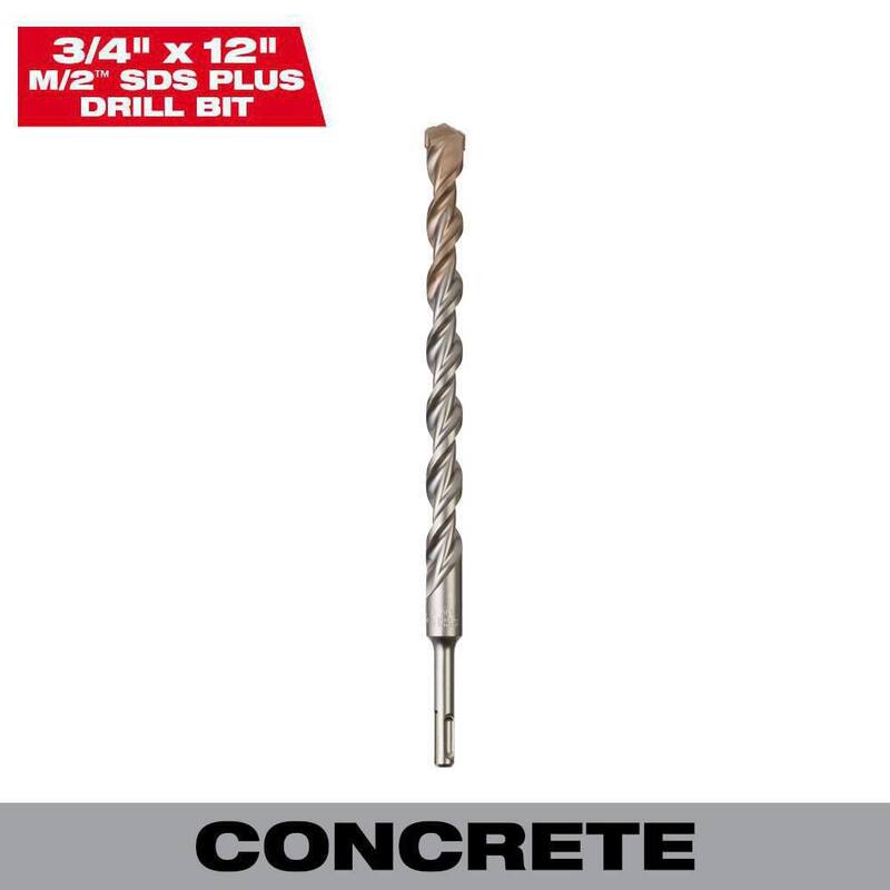 3/4 in. x 12 in. 2-Cutter SDS Carbide Drill Bit