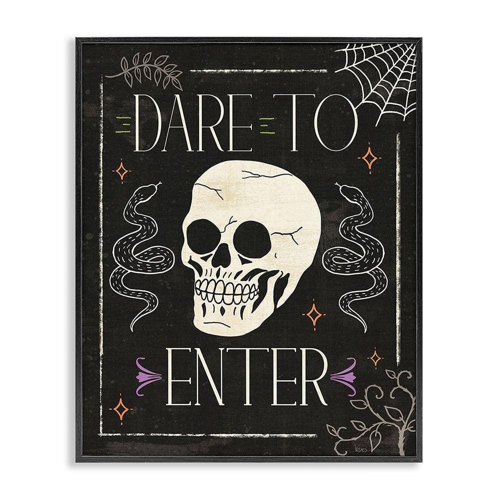 Dare To Enter Phrase by Veronique Charron 1 Piece Framed Graphic Print Typography Poster Art Print 20 in. x 16 in. price history on PriceWatchPro