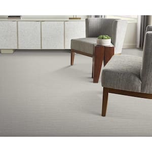 Glacial - Ice - Gray 13.2 ft. 36 oz. Polyester Loop Installed Carpet