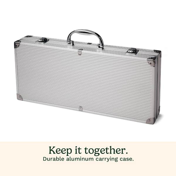 CUISINART OUTDOORS - Deluxe Grilling Tool Set with Aluminum Storage Case (20-Piece) Cooking Accessory