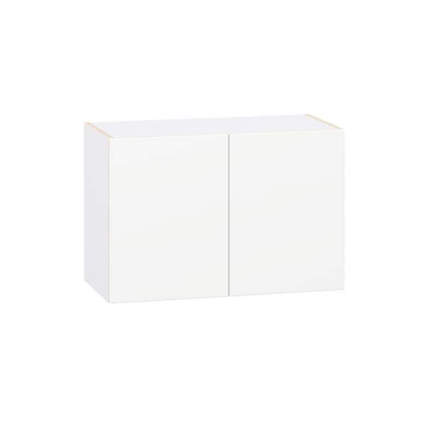 Timberline 30 in. W x 14 in. D x 20 in. H Assembled Slab Wall Bridge Kitchen Cabinet in Bright White