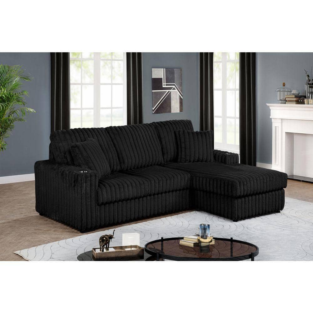 Best Quality Furniture Radel 64 in W. Straight Arm 1-Piece