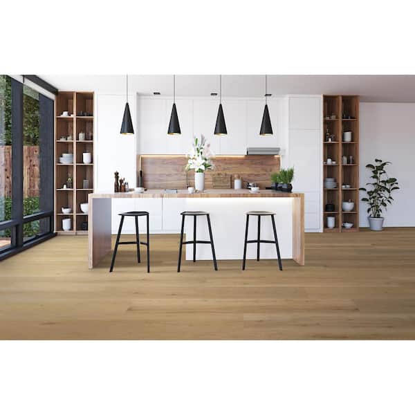 Elite Toronto Hickory 20 Mil T x 9.13" W x 60" L Click Lock Waterproof Lux Vinyl Plank Flooring (26.63 sq. ft./case)