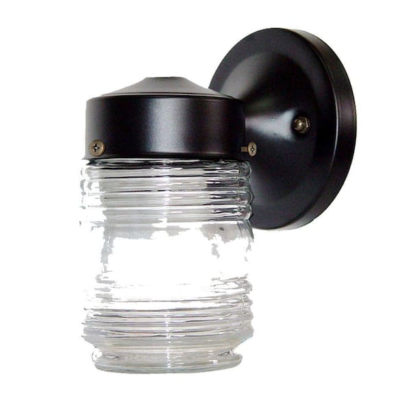 Acclaim Lighting Builder's Choice Collection 1-Light Matte Black Outdoor Wall Lantern Sconce