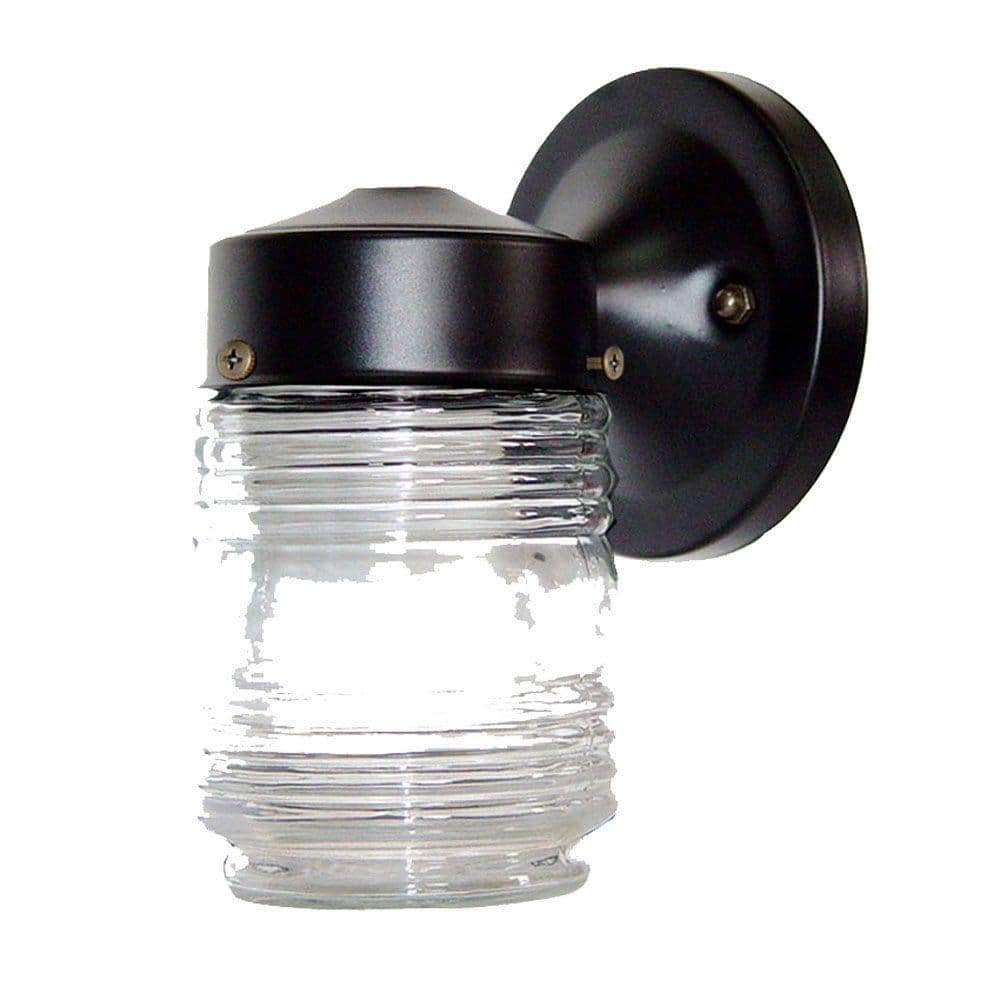 Builder's Choice Collection 1-Light Matte Black Outdoor Wall Lantern Sconce price history on PriceWatchPro