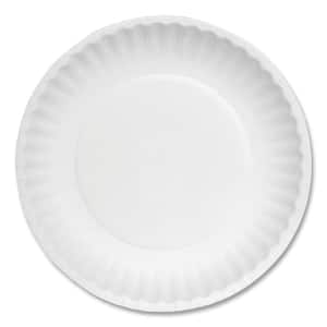 Dart 9PWCR 9 in White Unlaminated Foam Plate (Case of 500)