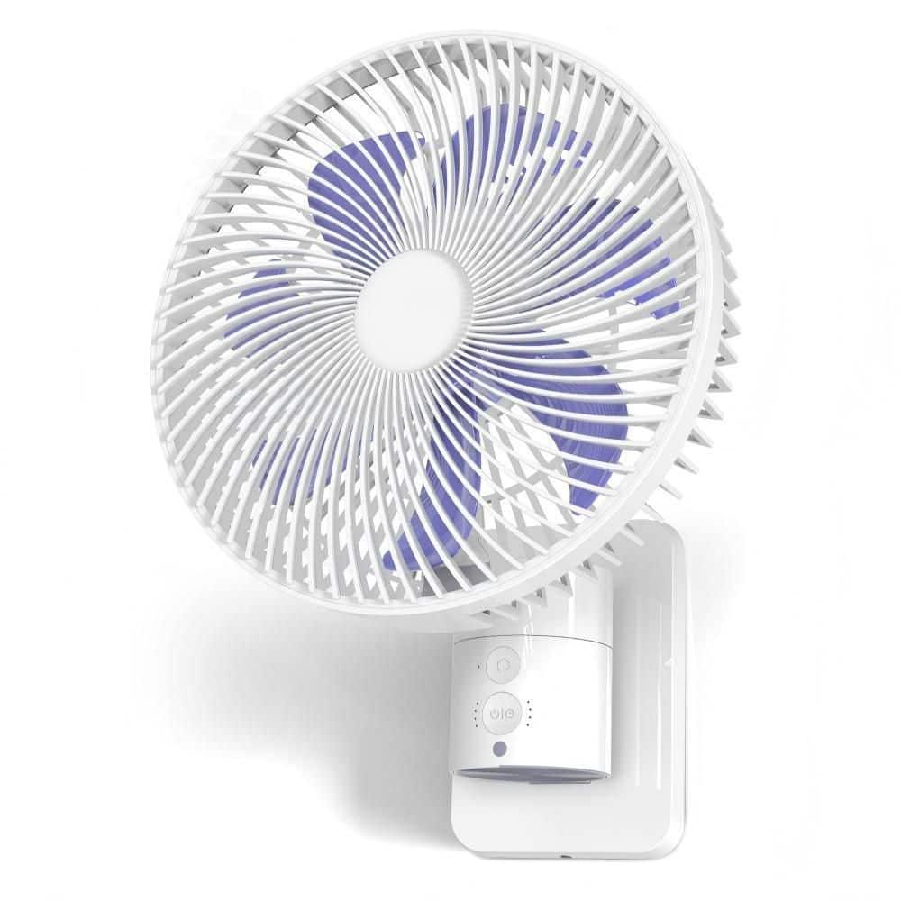 10 in. 4 Speed Oscillating High Velocity Purple Indoor Wall Mount Fan with LED Light, Remote Control, Timer for Bedroom price history on PriceWatchPro