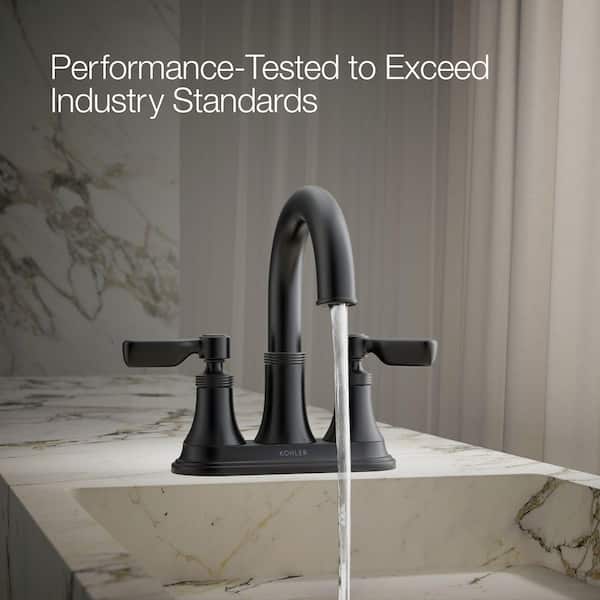 KOHLER Paces 4 in. Centerset Double Handle Bathroom Faucet in