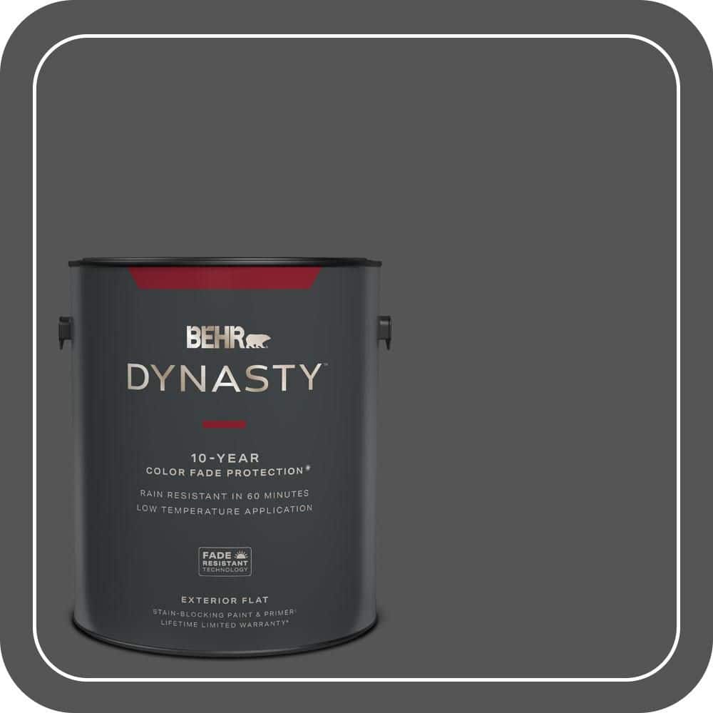 BEHR DYNASTY 1 gal. #PPU25-01 Carbon Copy Flat Exterior Stain