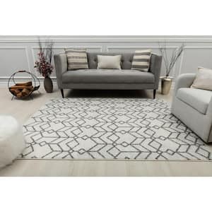 Knox Candle White White 2 ft. X 4 ft. Area Rug