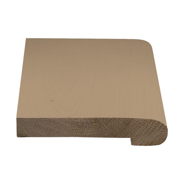 ASPEN FLOORING Benton 0.75 in. Thick x 3 in. Width x 77 in. Length Flush Stair Nosing European White Oak Hardwood Trim