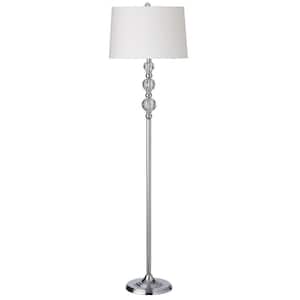 Mazely 16 in. Polished Chrome Floor Lamp