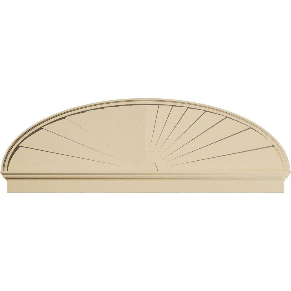 76-in. W x 25-7/8-in. H x 2-3/4-in. P Elliptical Sunburst Signature Urethane Combination Pediment, Primed Tan price history on PriceWatchPro