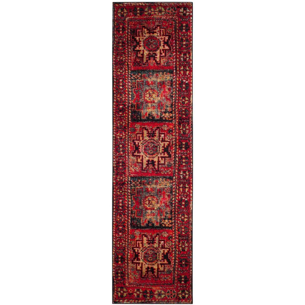 Vintage Hamadan Red/Multi 2 ft. x 20 ft. Medallion Border Runner Rug price history on PriceWatchPro