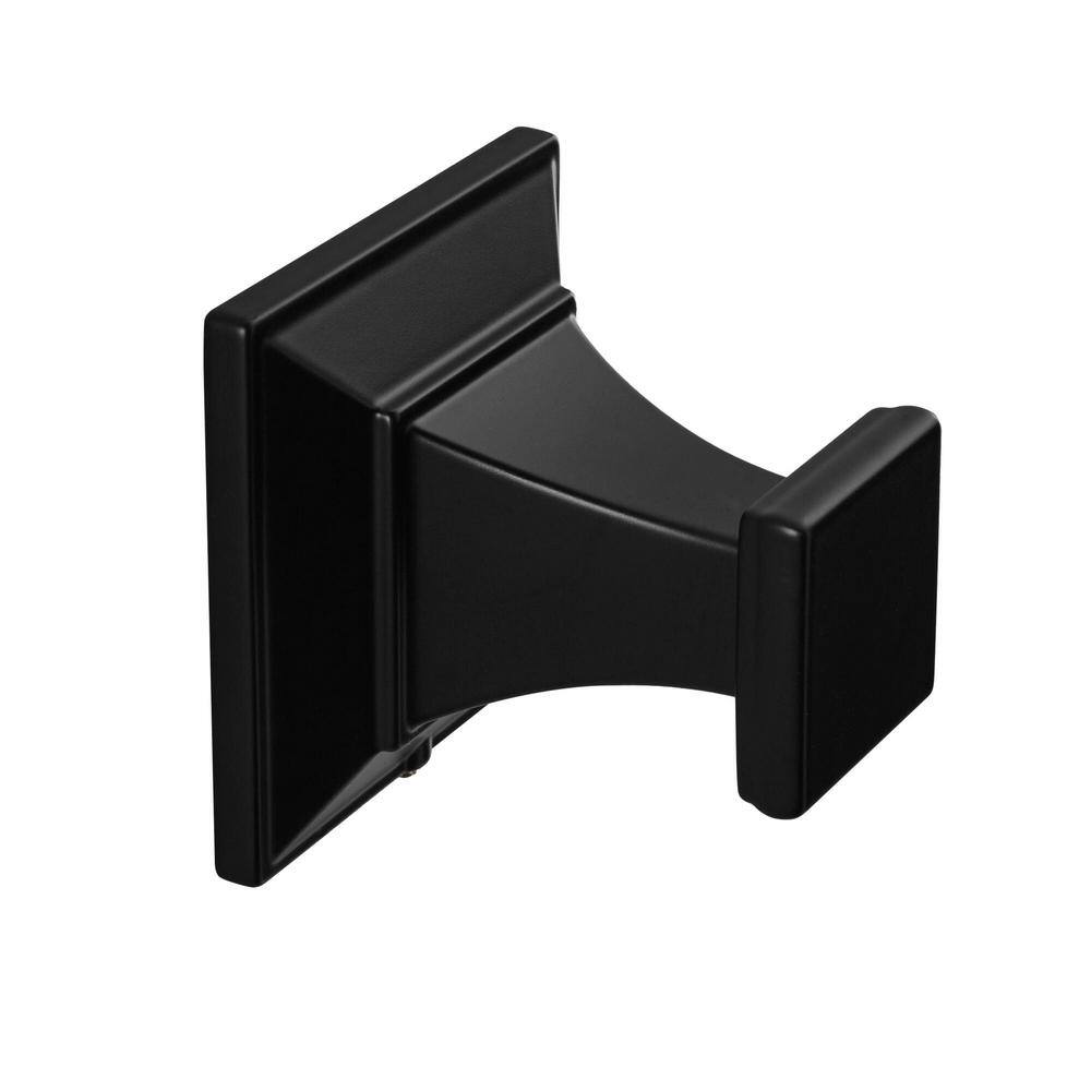 Glacier Bay Lorent Robe Hook in Matte Black BTH-003-110 - The Home Depot