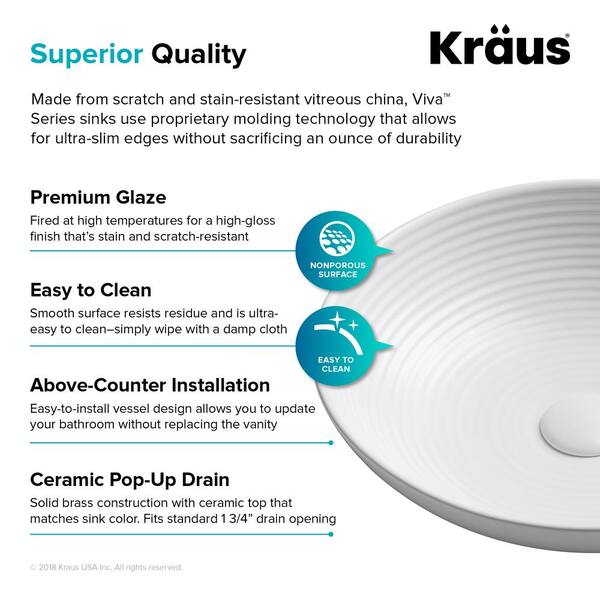 JACUZZI 16.5 in. Solid Surface Vessel Bathroom Sink Bowl in White Gloss with Vessel Filler Faucet and Pop Drain Included JACUZZI 16.5 in. Solid Surface Vessel Bathroom Sink Bowl in White Gloss with Vessel Filler Faucet and Pop Drain Included