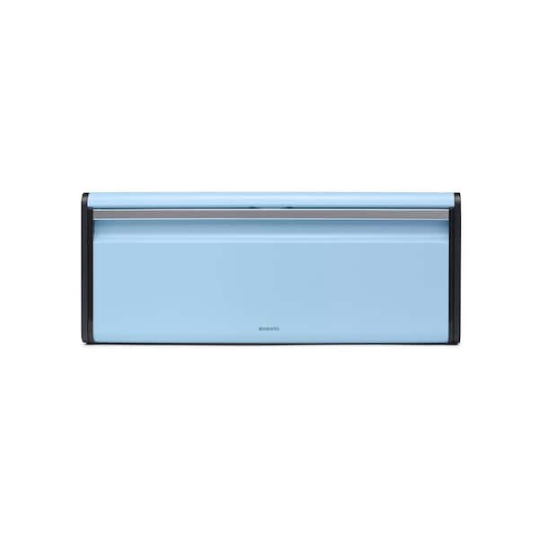 Brabantia 1-Piece Fall Front Steel Bread Box, Dreamy Blue