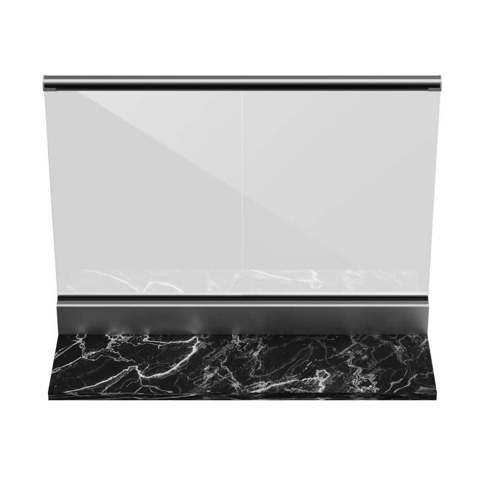 40 in. x 54 in. Clear Laminated Glass Railing with Aluminum Base and Top Handrail price history on PriceWatchPro