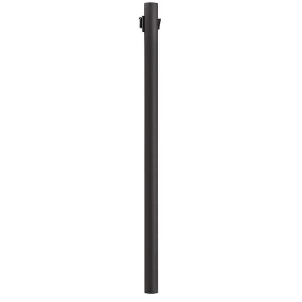 SOLUS 10 ft. Bronze Outdoor Direct Burial Lamp Post with Convenience Outlet and Dusk to Dawn Photo Sensor fits 3 in. Post Top