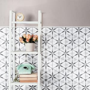 Classico Bardiglio Hex Flower 7 in. x 8 in. Porcelain Floor and Wall Tile (7.5 sq. ft./Case)