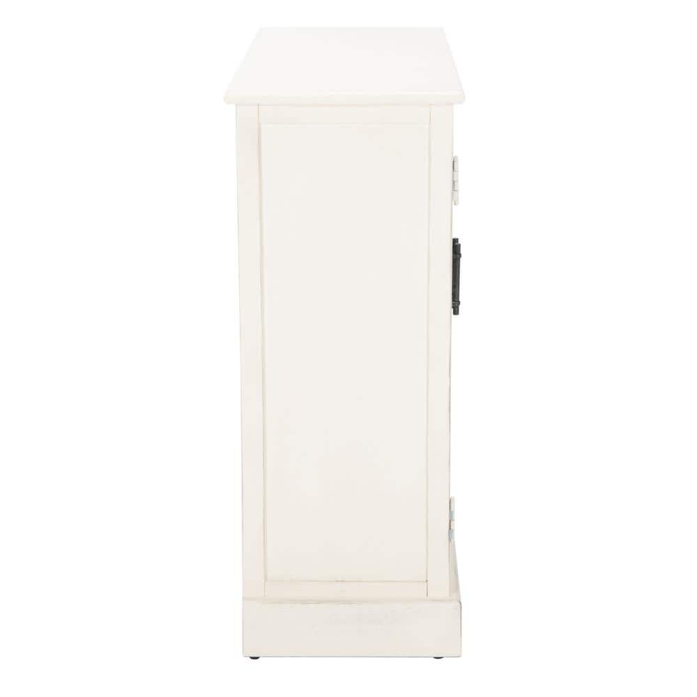 Peyton Contemporary White Wood 2-Door Storage Cabinet