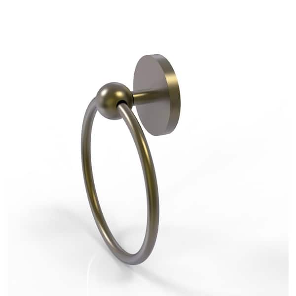 Allied Brass Prestige Skyline Collection Wall Mounted Towel Ring in Antique Brass