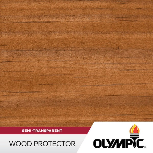 Wood Protector 1 gal. ST-2023 Rustic Cedar Exterior Semi-Transparent Stain Plus Sealer in One