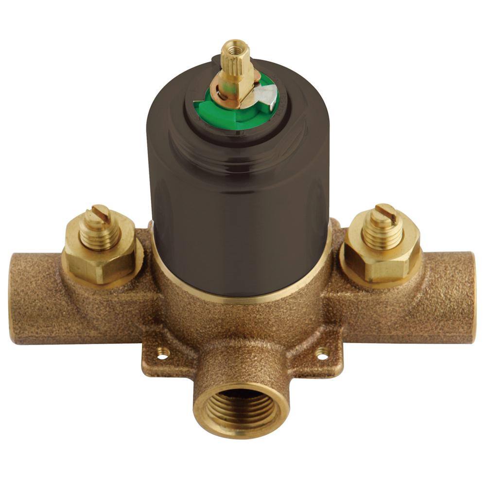 Kingston Brass Pressure Balanced Tub and Shower Valve, with Stops in ...