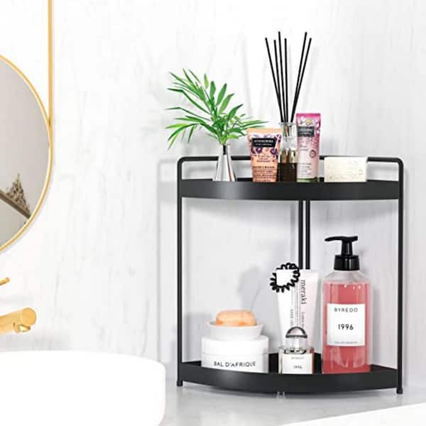 Corner Bathroom Counter Organizer Bathroom Countertop Shelf Makeup  Organizer for Vanity Perfume Tray for Corner Storage
