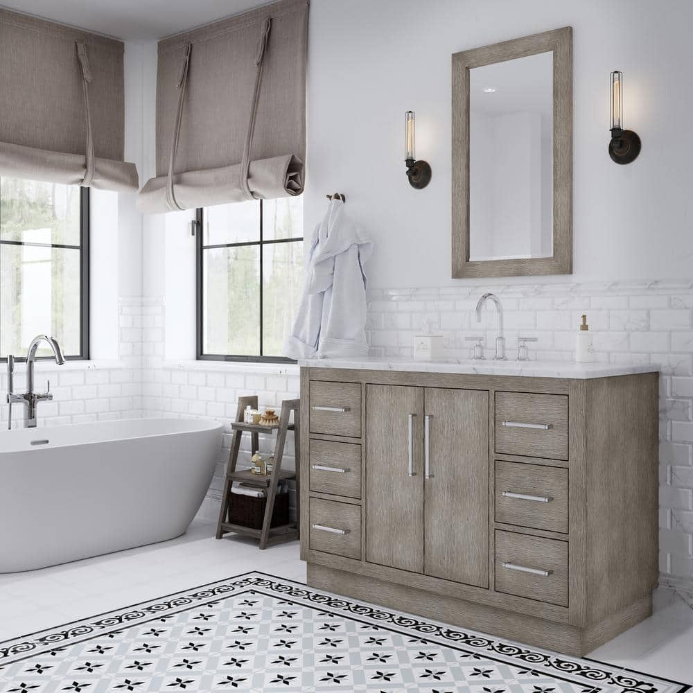 Chrome Cylindrical Handle Widespread Bathroom Faucet