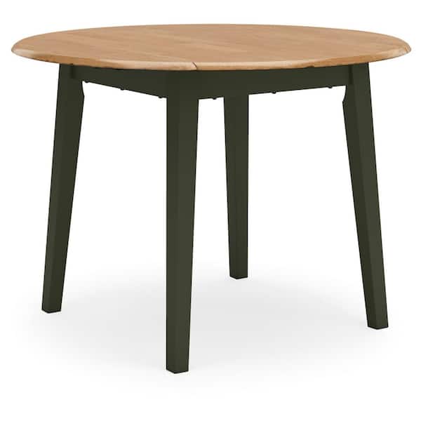 Gesthaven Casual Brown Wood 42.38 in 4 Legs Dining Drop Leaf Table Seats 4