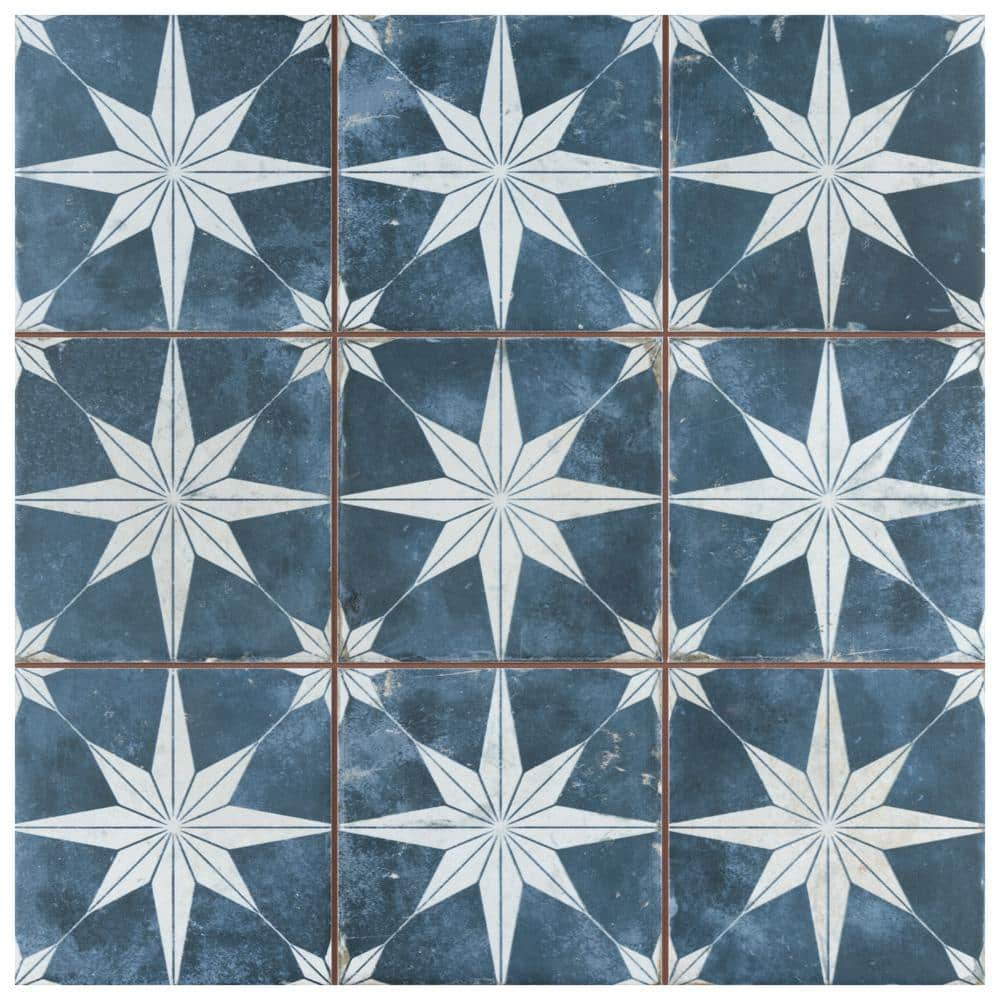 Merola Tile Harmonia Kings Star Sky 13 in. x 13 in. Ceramic Floor