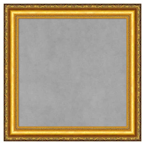 Amanti Art Colonial Embossed Gold 20 in. x 20 in. Framed Magnetic Board